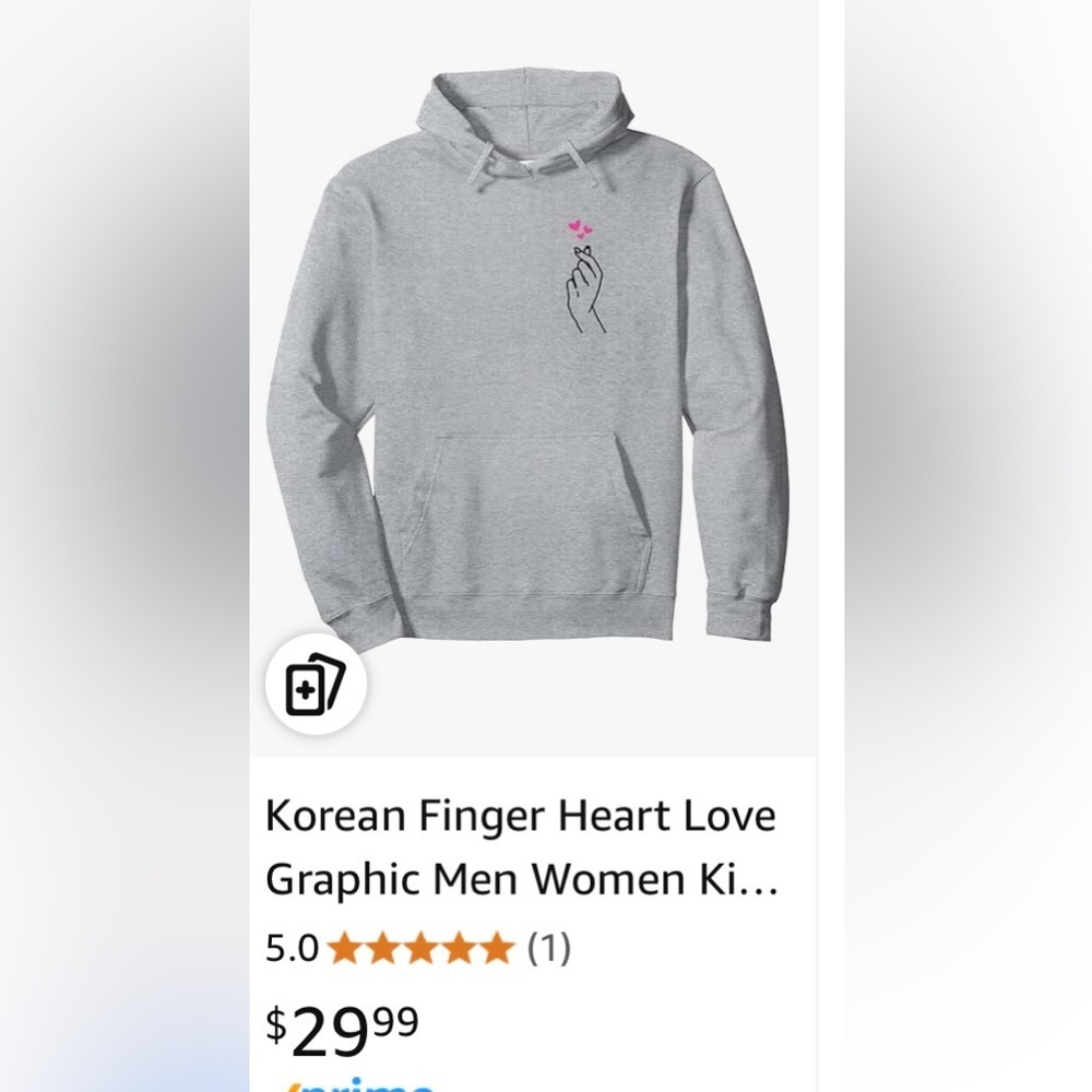 NEW- XL Love Korean graphic print 
Long sleeve buttery, soft, gray,  sweatshirt